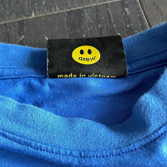 Drew House Mascot Long Sleeve T-shirt size small in blue shirt - Picture 4 of 9